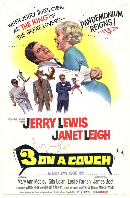 the movie poster: Three on a Couch (1966)