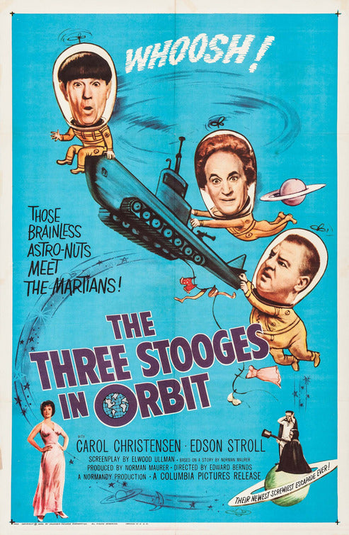 1000 piece jigsaw puzzle for the movie poster: The Three Stooges in Orbit (1962)