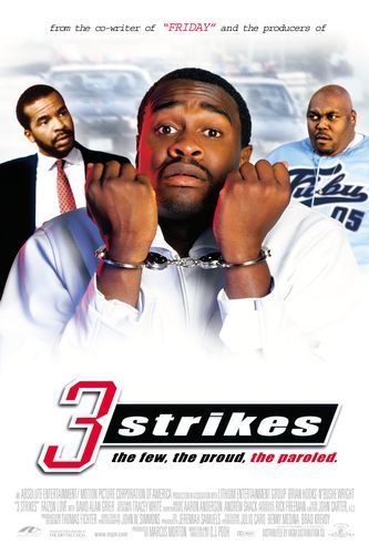 the movie poster: 3 Strikes (2000)