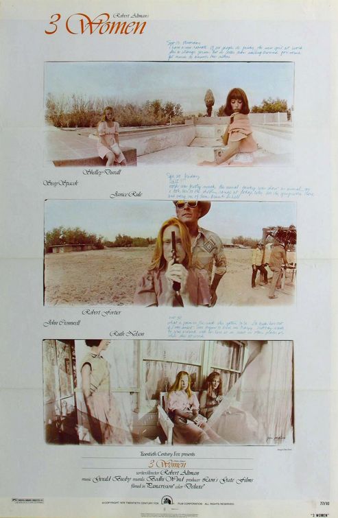 the movie poster: 3 Women (1977) ver2