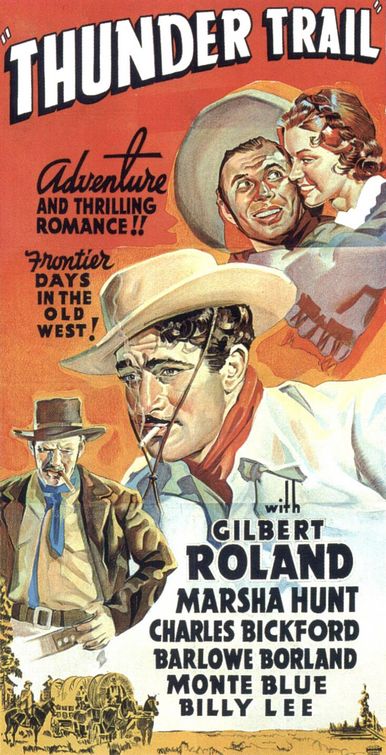 the movie poster: Thunder Trail (1937)