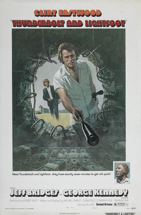 the movie poster: Thunderbolt and Lightfoot (1974) ver1