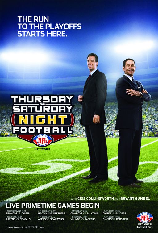 1000 piece jigsaw puzzle for tv poster: Thursday and Saturday Night Football
