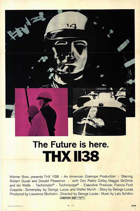 the movie poster: THX-1138 (1971)