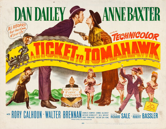 1000 piece jigsaw puzzle for the movie poster: A Ticket to Tomahawk (1950) ver2