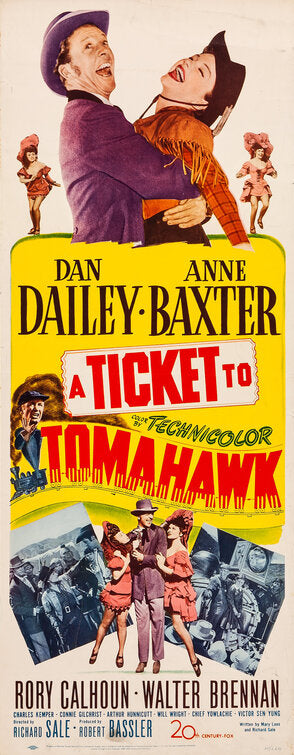 1000 piece jigsaw puzzle for the movie poster: A Ticket to Tomahawk (1950) ver3