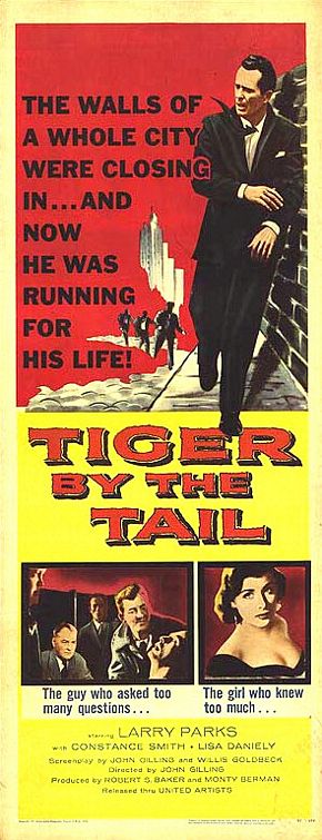 the movie poster: Tiger by the Tail (1955)