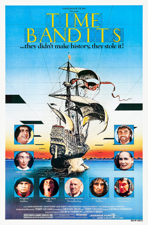 the movie poster: Time Bandits (1981)