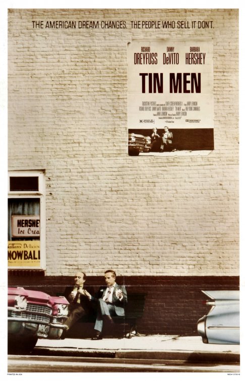 1000 piece jigsaw puzzle for the movie poster: Tin Men (1987)