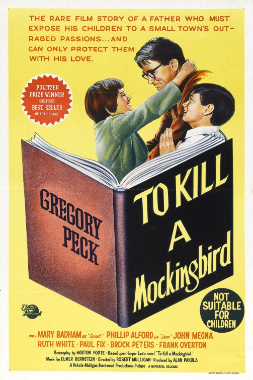 1000 piece jigsaw puzzle for the movie poster: To Kill a Mockingbird (1962)