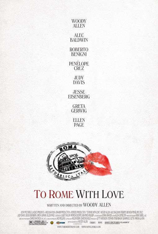 1000 piece jigsaw puzzle for the movie poster: To Rome with Love (2012) ver2