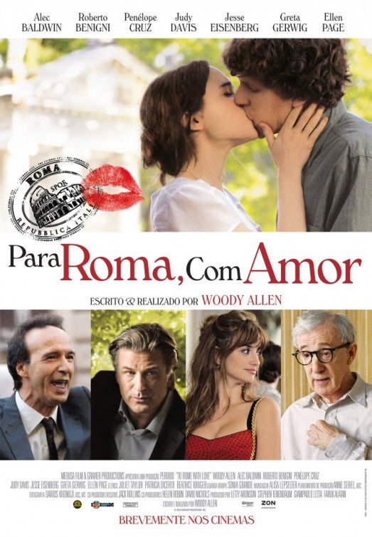 1000 piece jigsaw puzzle for the movie poster: To Rome with Love (2012) ver4