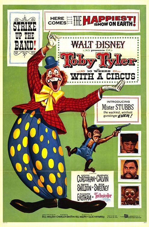 the movie poster: Toby Tyler, or Ten Weeks with a Circus (1960)