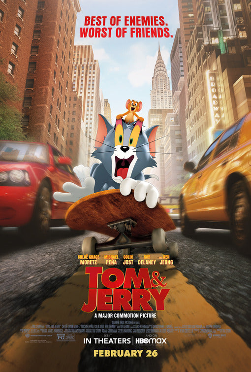 1000 piece jigsaw puzzle for the movie poster: Tom & Jerry (2021) ver2