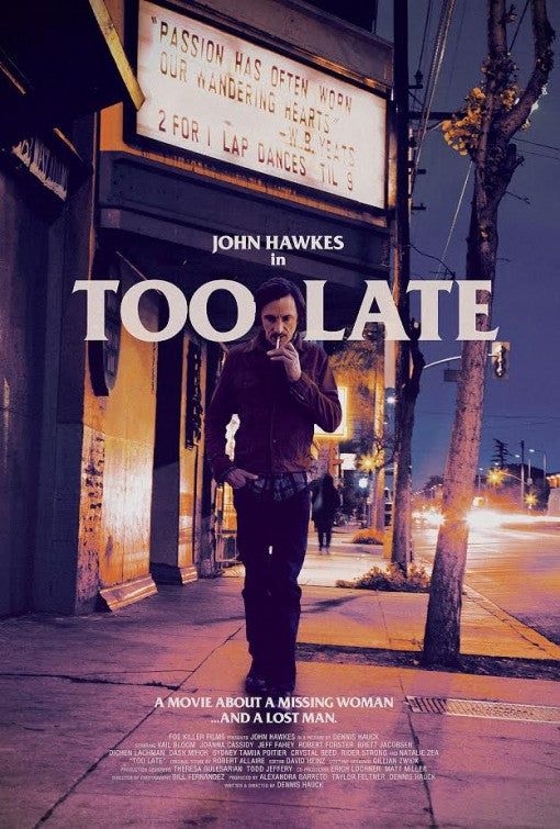 1000 piece jigsaw puzzle for the movie poster: Too Late (2016)