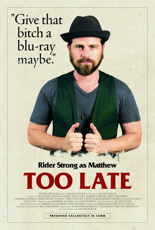 1000 piece jigsaw puzzle for the movie poster: Too Late (2016) ver10