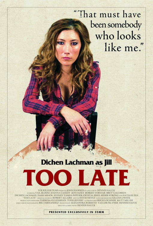 1000 piece jigsaw puzzle for the movie poster: Too Late (2016) ver8
