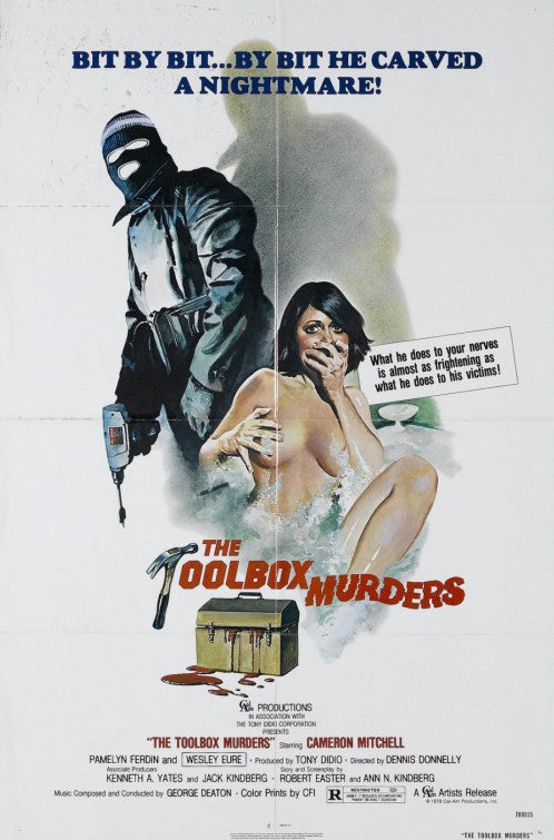 1000 piece jigsaw puzzle for the movie poster: The Toolbox Murders (1978)