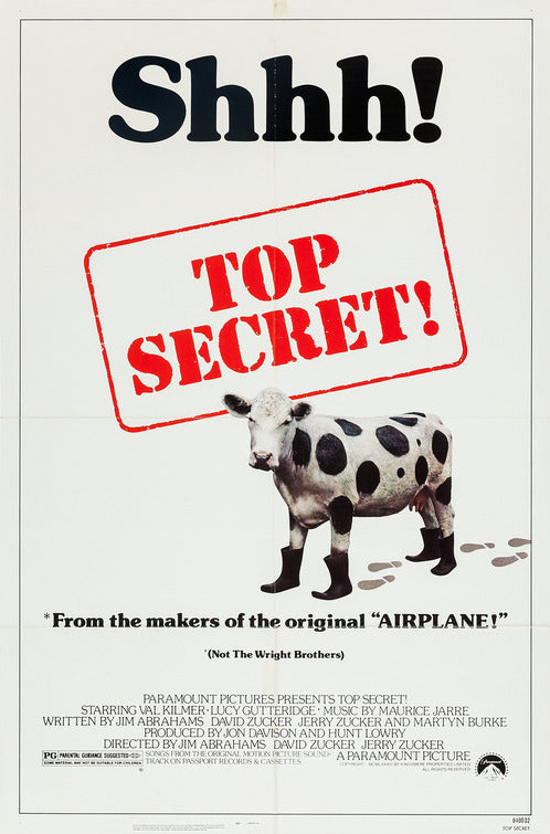 the movie poster: Top Secret! (1984) ver1