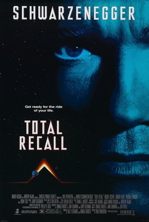 1000 piece jigsaw puzzle for the movie poster: Total Recall (1990)