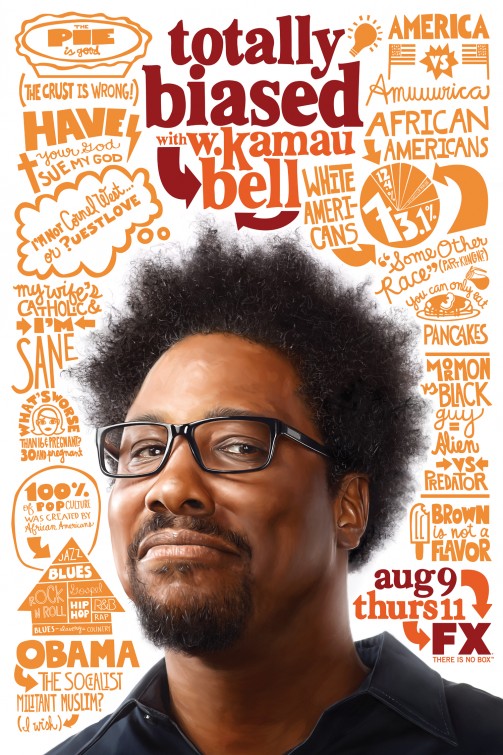 1000 piece jigsaw puzzle for tv poster: Totally Biased with W. Kamau Bell