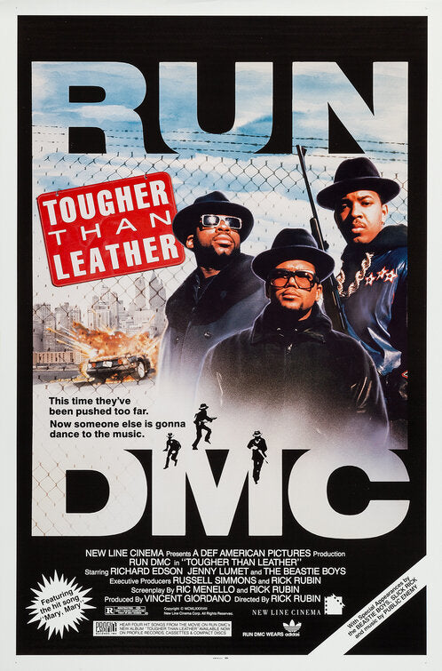 1000 piece jigsaw puzzle for the movie poster: Tougher Than Leather (1988)
