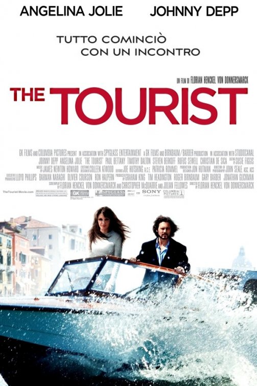 1000 piece jigsaw puzzle for the movie poster: The Tourist (2010) ver5