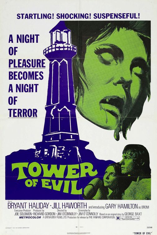 the movie poster: Tower of Evil (1972)