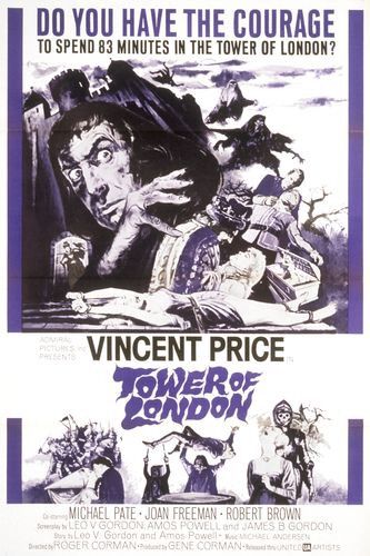 the movie poster: Tower of London (1962)