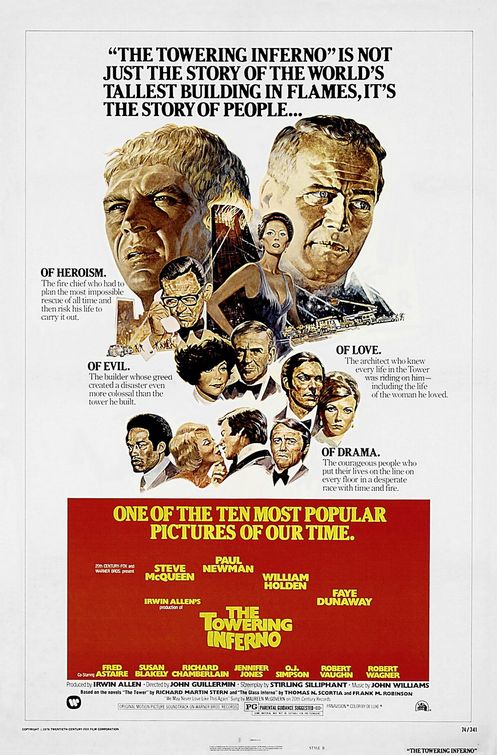 the movie poster: The Towering Inferno (1974) ver2