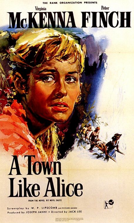 1000 piece jigsaw puzzle for the movie poster: A Town Like Alice (1958)