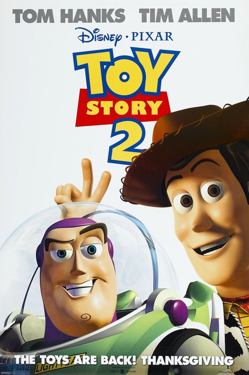 1000 piece jigsaw puzzle for the movie poster: Toy Story 2 (1999)