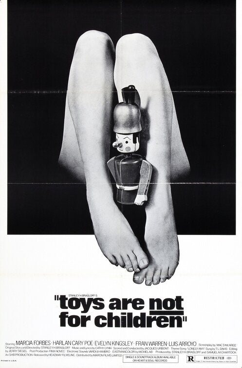 1000 piece jigsaw puzzle for the movie poster: Toys Are Not for Children (1972)