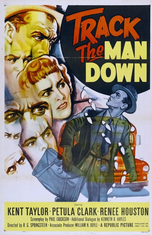 the movie poster: Track the Man Down (1955)