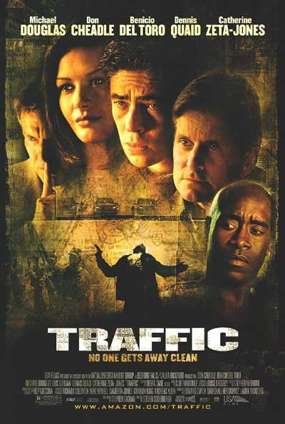 1000 piece jigsaw puzzle for the movie poster: Traffic (2000)
