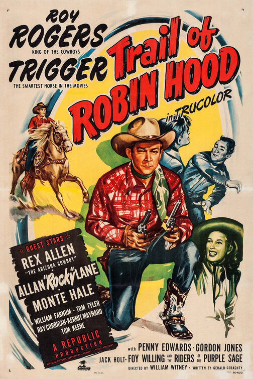 1000 piece jigsaw puzzle for the movie poster: Trail of Robin Hood (1950)