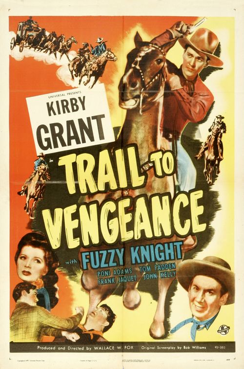 the movie poster: Trail to Vengeance (1945)
