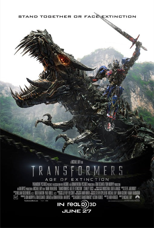 1000 piece jigsaw puzzle for the movie poster: Transformers: Age of Extinction (2014) ver10