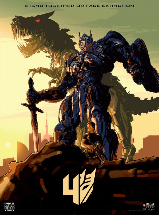 1000 piece jigsaw puzzle for the movie poster: Transformers: Age of Extinction (2014) ver22