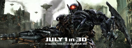 1000 piece jigsaw puzzle for the movie poster: Transformers: Dark of the Moon (2011) ver3