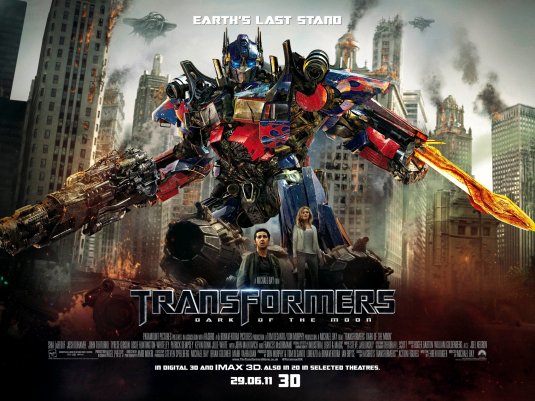 1000 piece jigsaw puzzle for the movie poster: Transformers: Dark of the Moon (2011) ver7