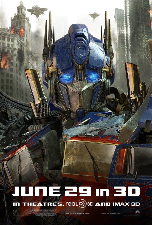 1000 piece jigsaw puzzle for the movie poster: Transformers: Dark of the Moon (2011) ver9