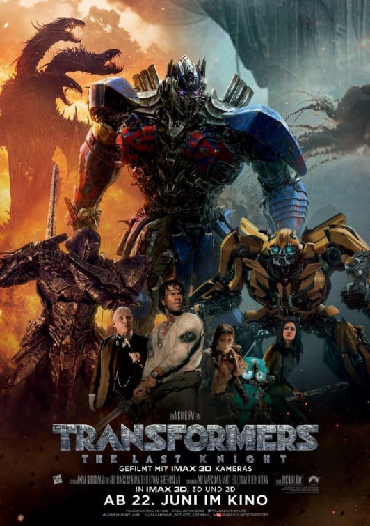 1000 piece jigsaw puzzle for the movie poster: Transformers: The Last Knight (2017) ver10