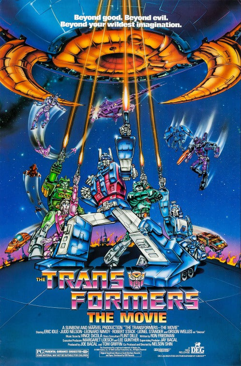 the movie poster: Transformers: The Movie (1986)