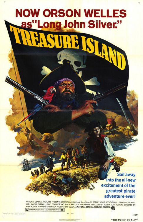 the movie poster: Treasure Island (1972)