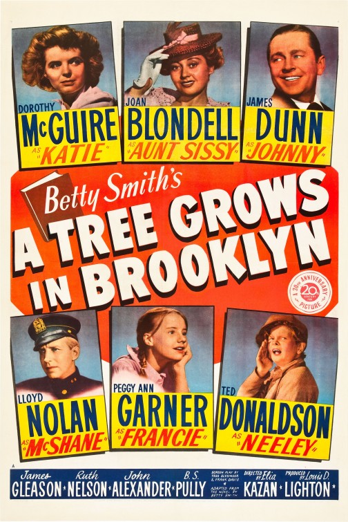1000 piece jigsaw puzzle for the movie poster: A Tree Grows in Brooklyn (1945)
