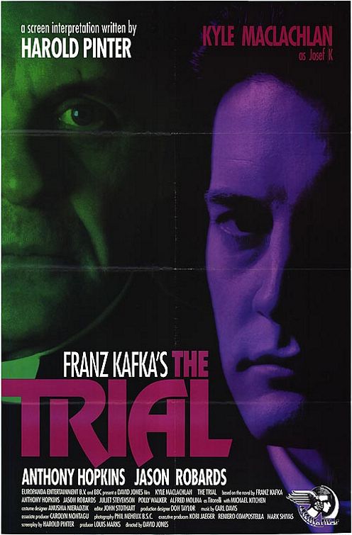 the movie poster: The Trial (1993) ver1