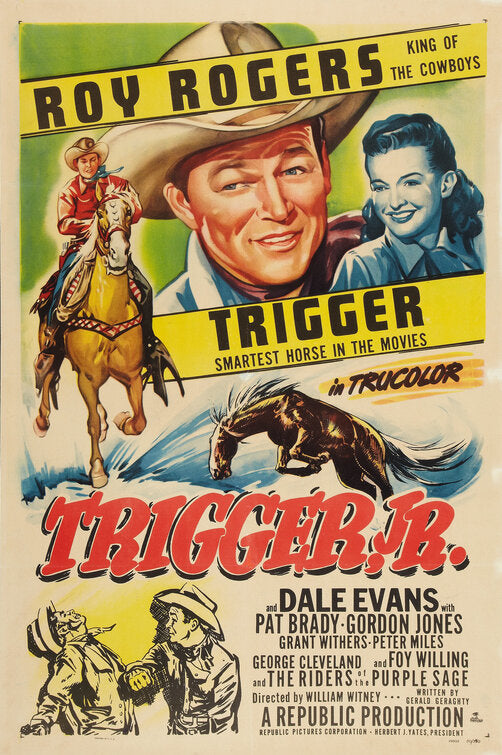 1000 piece jigsaw puzzle for the movie poster: Trigger, Jr. (1950)