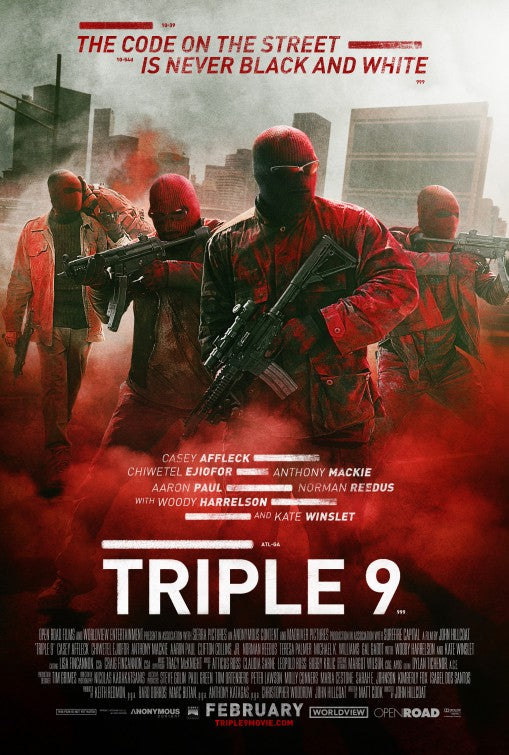 1000 piece jigsaw puzzle for the movie poster: Triple 9 (2016)