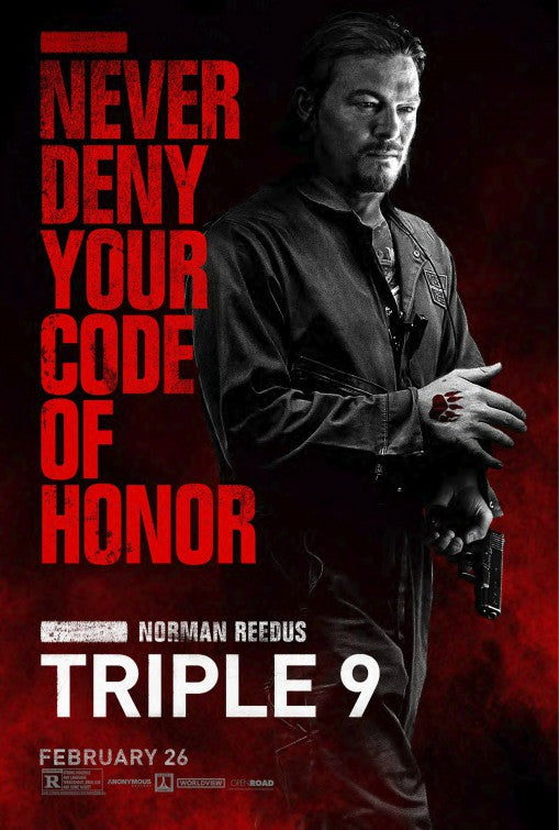 1000 piece jigsaw puzzle for the movie poster: Triple 9 (2016) ver17